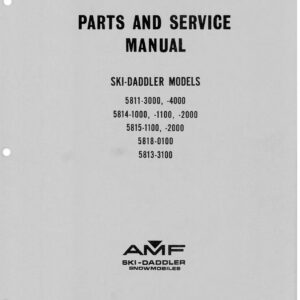 AMF Ski Daddler Parts Service Manual PDF - Complete Repair Guide
