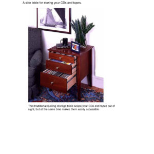Audio Drawers Design Plans PDF - Vintage Woodworking Guide