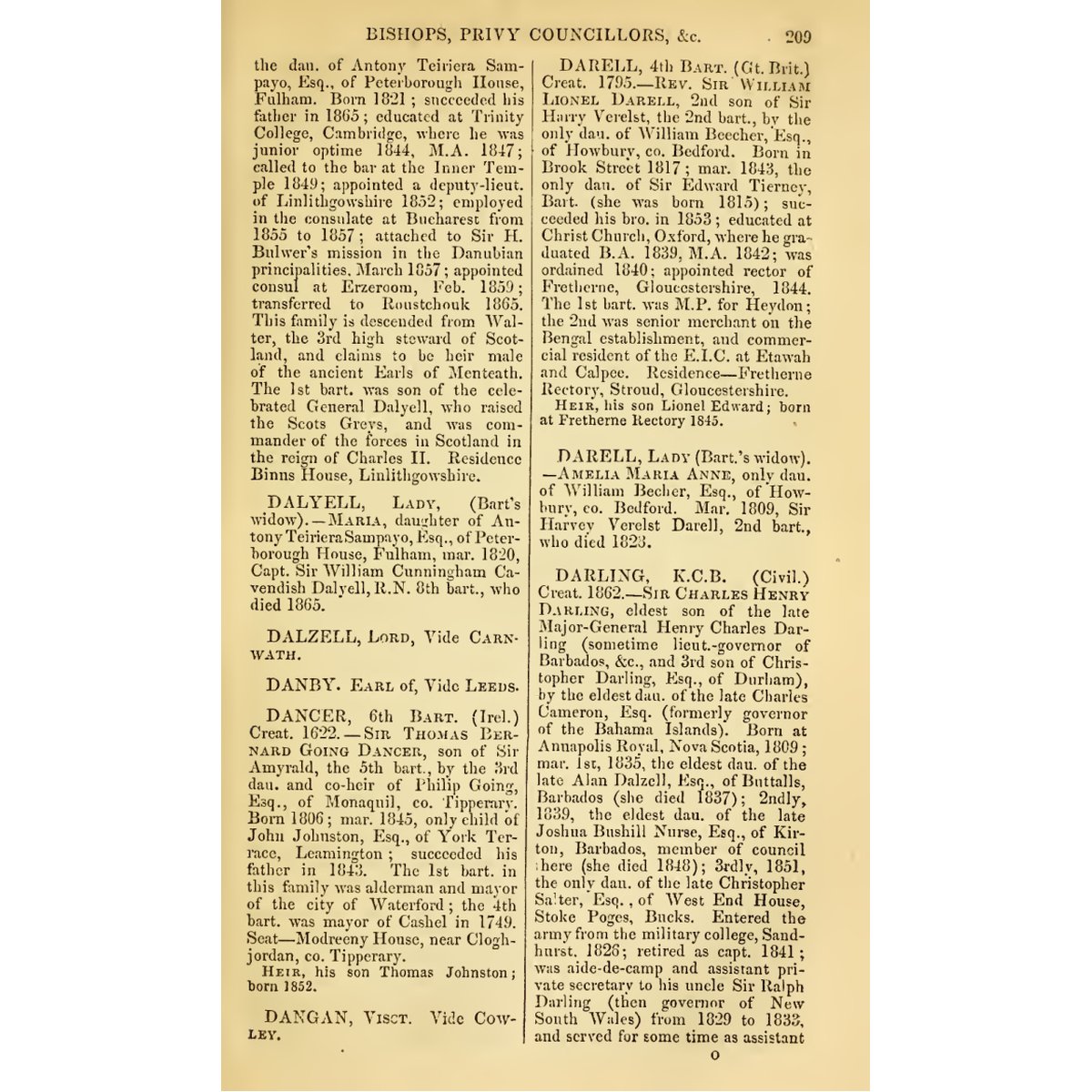 Dod's Peerage Baronetage Knightage 1866 Complete 2 Volume Set PDF - Image 3