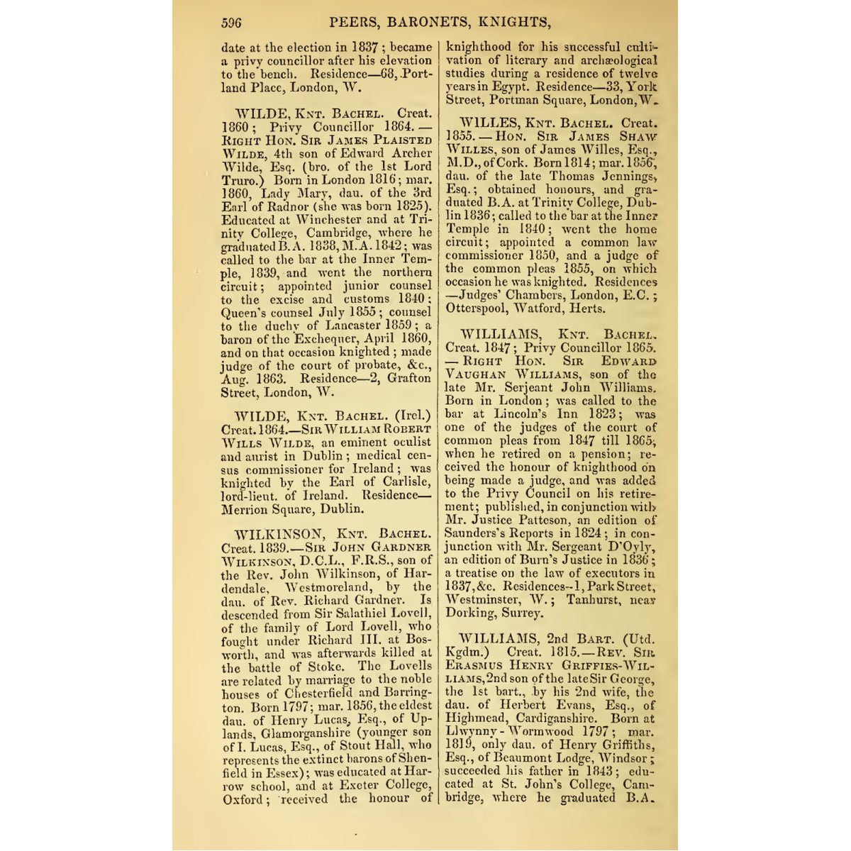 Dod's Peerage Baronetage Knightage 1866 Complete 2 Volume Set PDF - Image 8