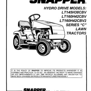 Husqvarna LT160H42CBV Lawn Tractor Parts Manual PDF Download