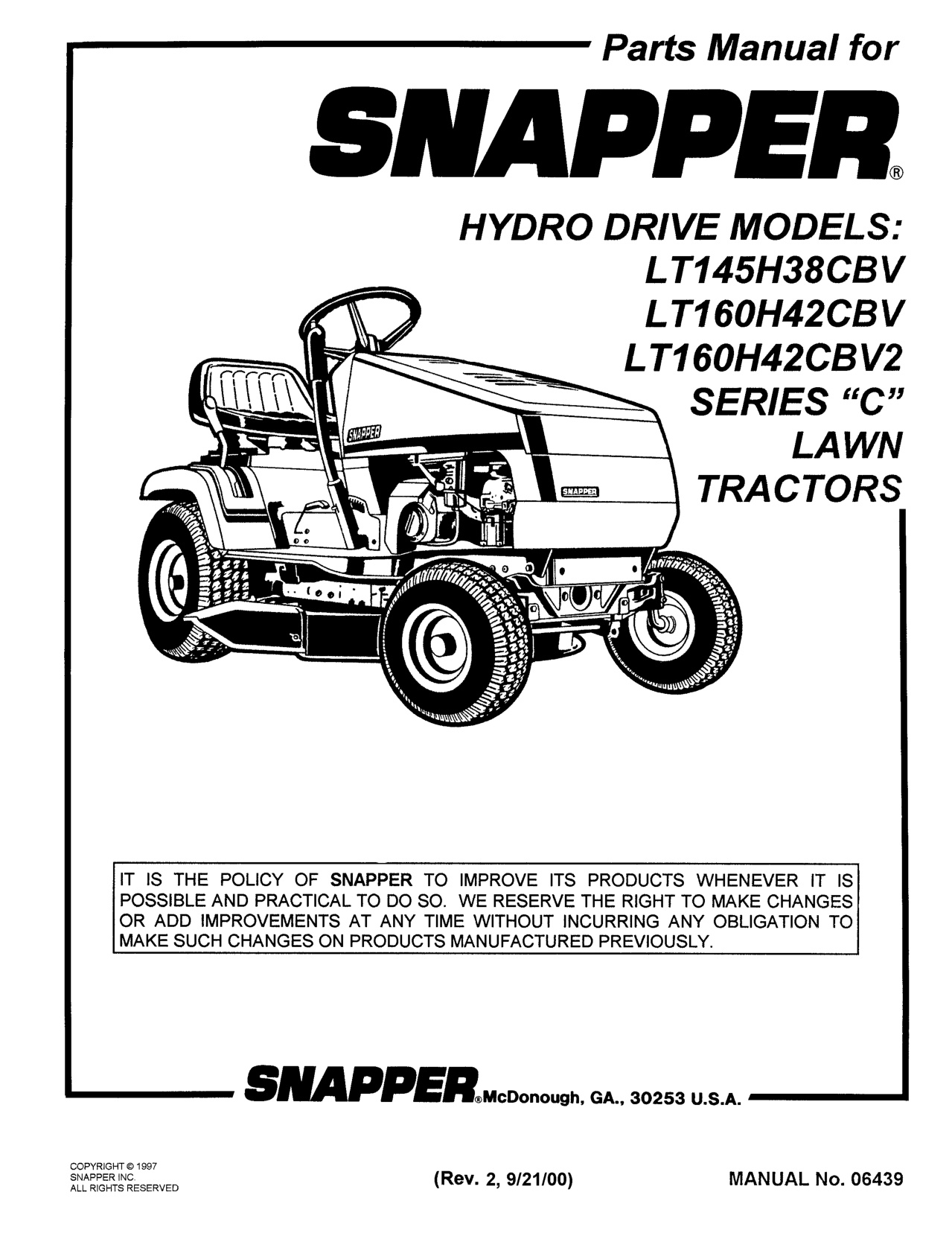 Husqvarna LT160H42CBV Lawn Tractor Parts Manual PDF Download