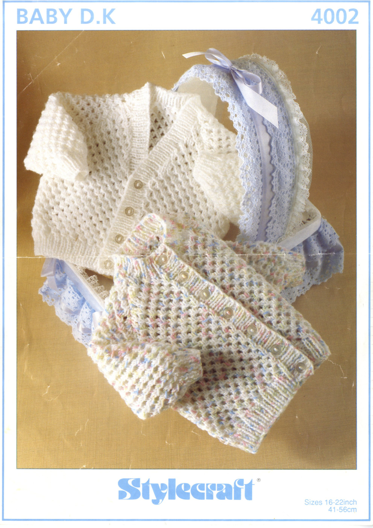 Stylecraft DK 4002 Yarn Pattern - Vintage Knitting Guide PDF