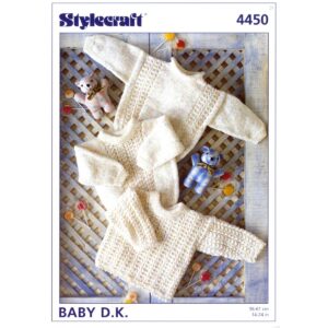 Stylecraft DK 4450 Yarn Pattern Guide - Vintage Knitting PDF