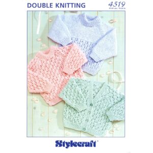 Stylecraft DK 4519 Yarn Knitting Pattern - Vintage PDF Guide