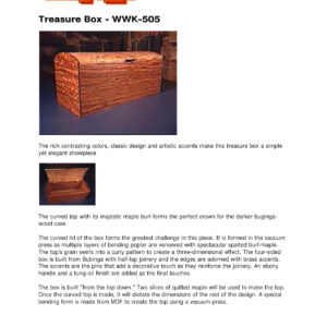 PDF Treasure Box Woodworking Plans Collection WWK-505 Digital