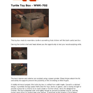 Turtle Toy Box Woodworking Plans - Complete DIY Building Guide