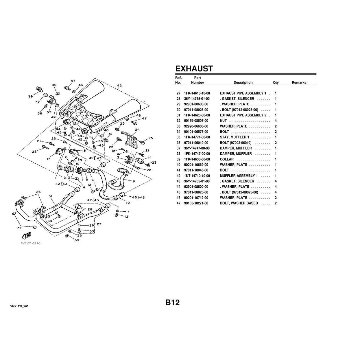 VMX12W Cylinder Head Parts Manual - Complete PDF Guide - Image 3