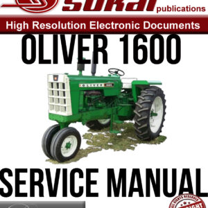 Oliver 1600 Tractor Service Manual — Complete Factory Repair Manual PDF