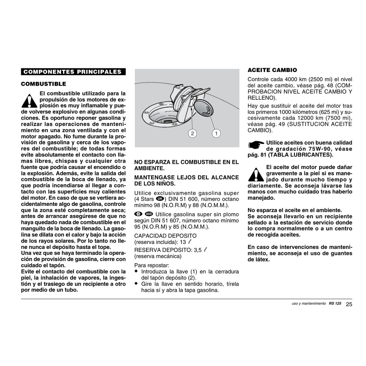 Aprilia RS 125 2002 Owner Manual - Complete PDF Guide - Image 4