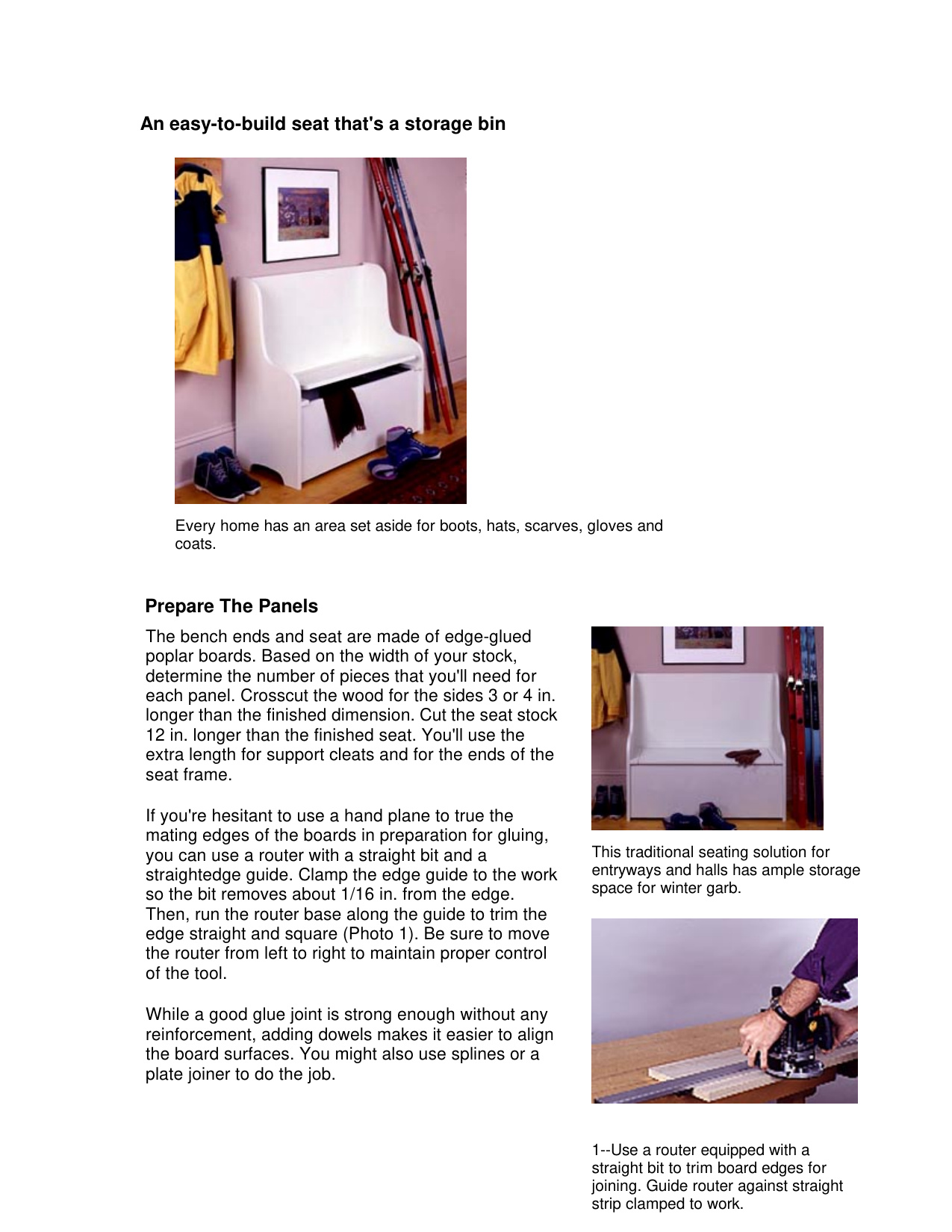 Boot Bench Woodworking Plans - Complete PDF Building Guide