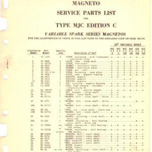Bosch MJC4 IC307 Magneto Service Manual PDF - Repair Guide