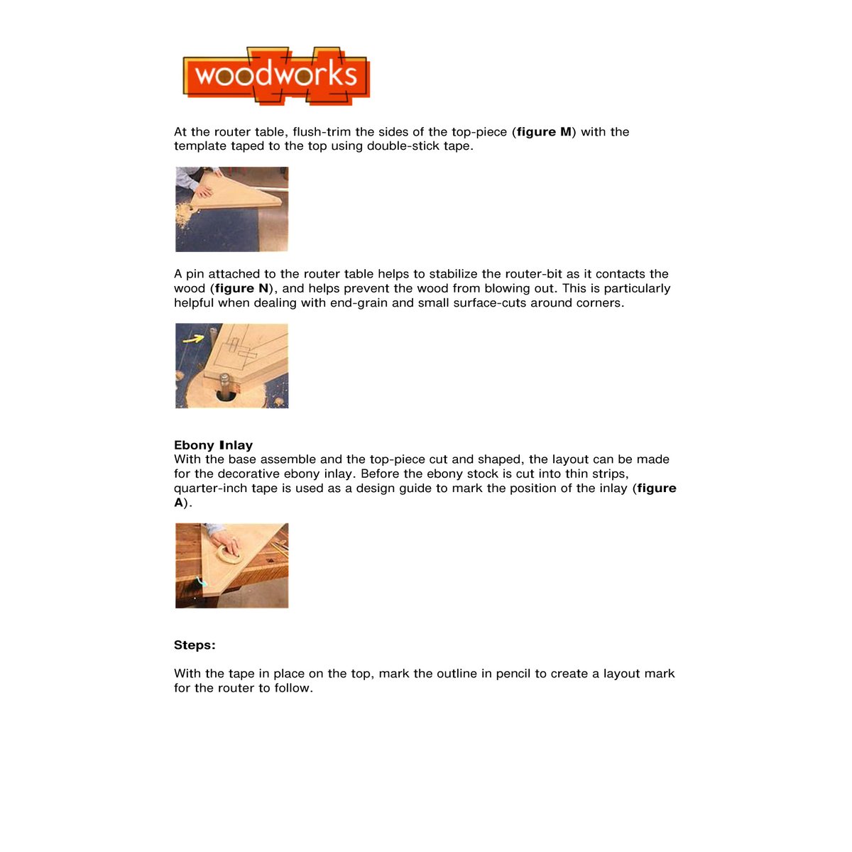 Inlaid Corner Table WWK-310 Woodworking Plans - Complete PDF Guide - Image 3