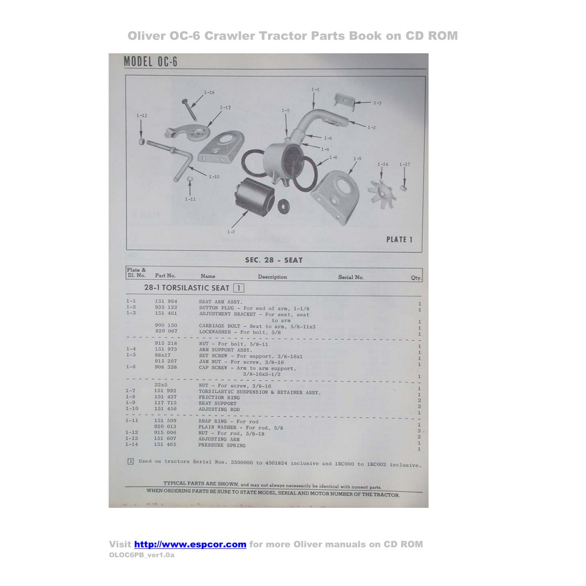 Oliver OC-6 Crawler Tractor Parts Manual - Digital PDF Guide - Image 4