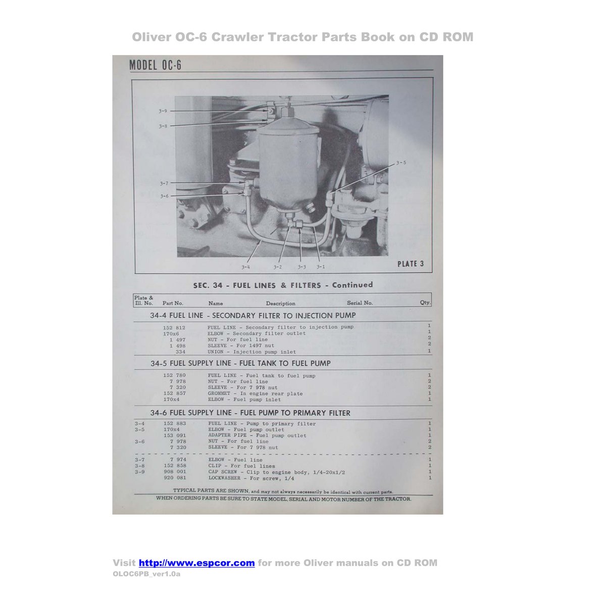 Oliver OC-6 Crawler Tractor Parts Manual - Digital PDF Guide - Image 5