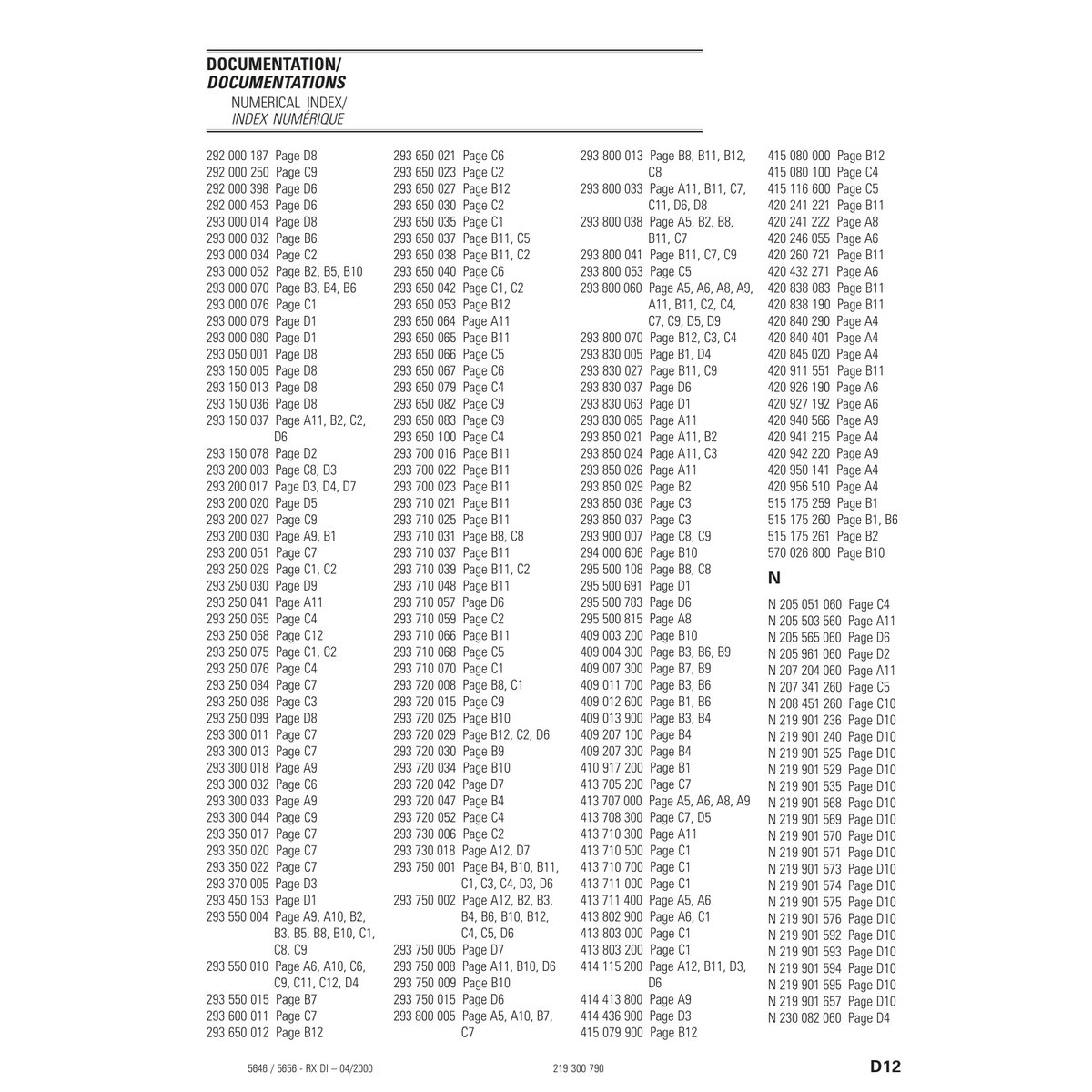 Sea-Doo RX DI 2000 Parts Catalog Manual PDF - Rotax Engine - Image 8