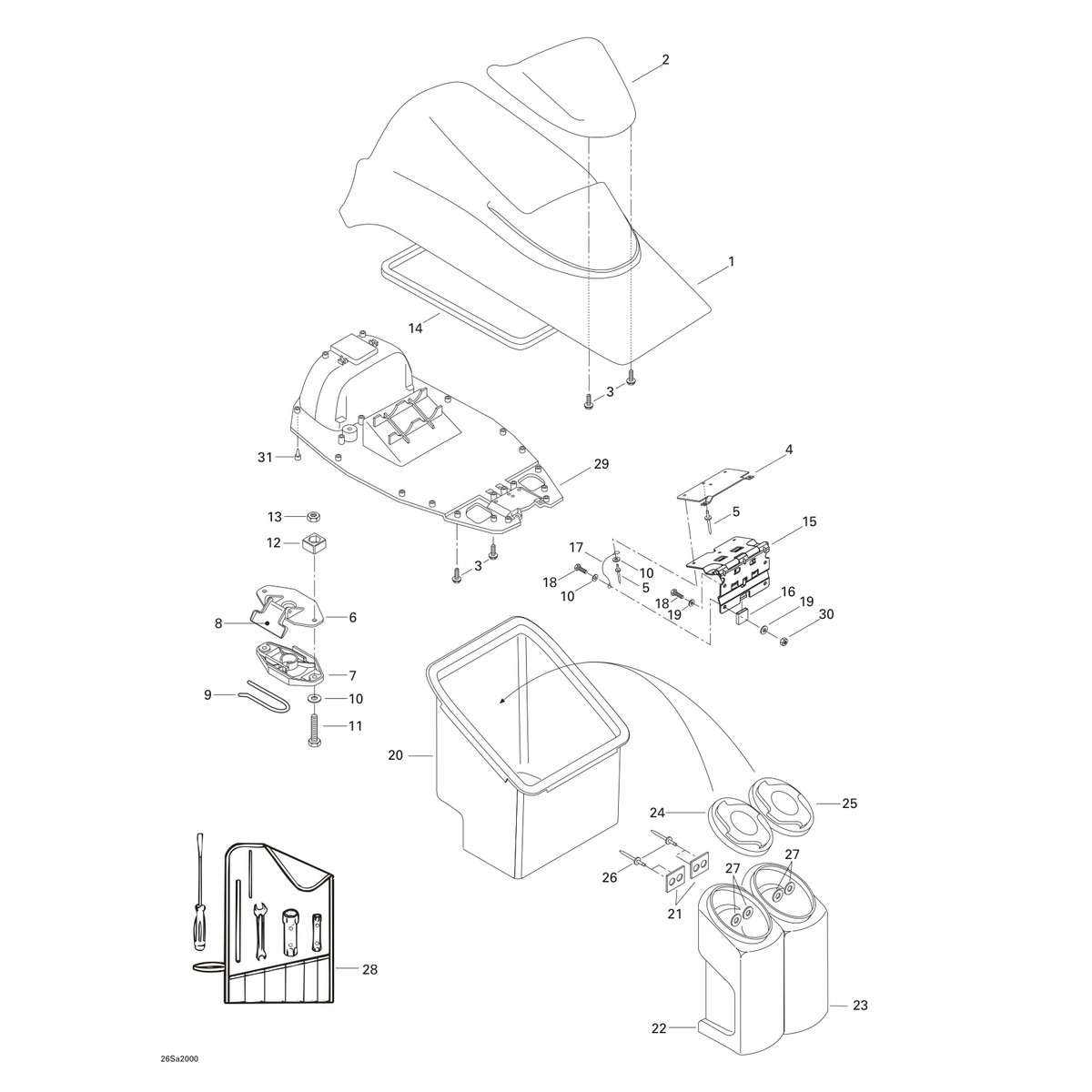 Sea-Doo 5644/5827 GS 2000 Parts Catalog Manual PDF - Image 8
