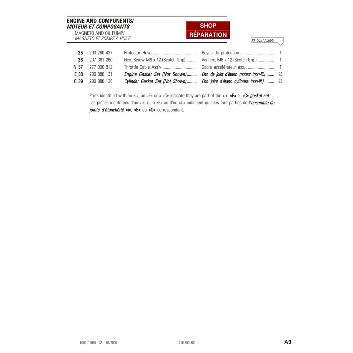 Sea-Doo 5651 5655 XP 2000 Parts Catalog Manual PDF - Image 4