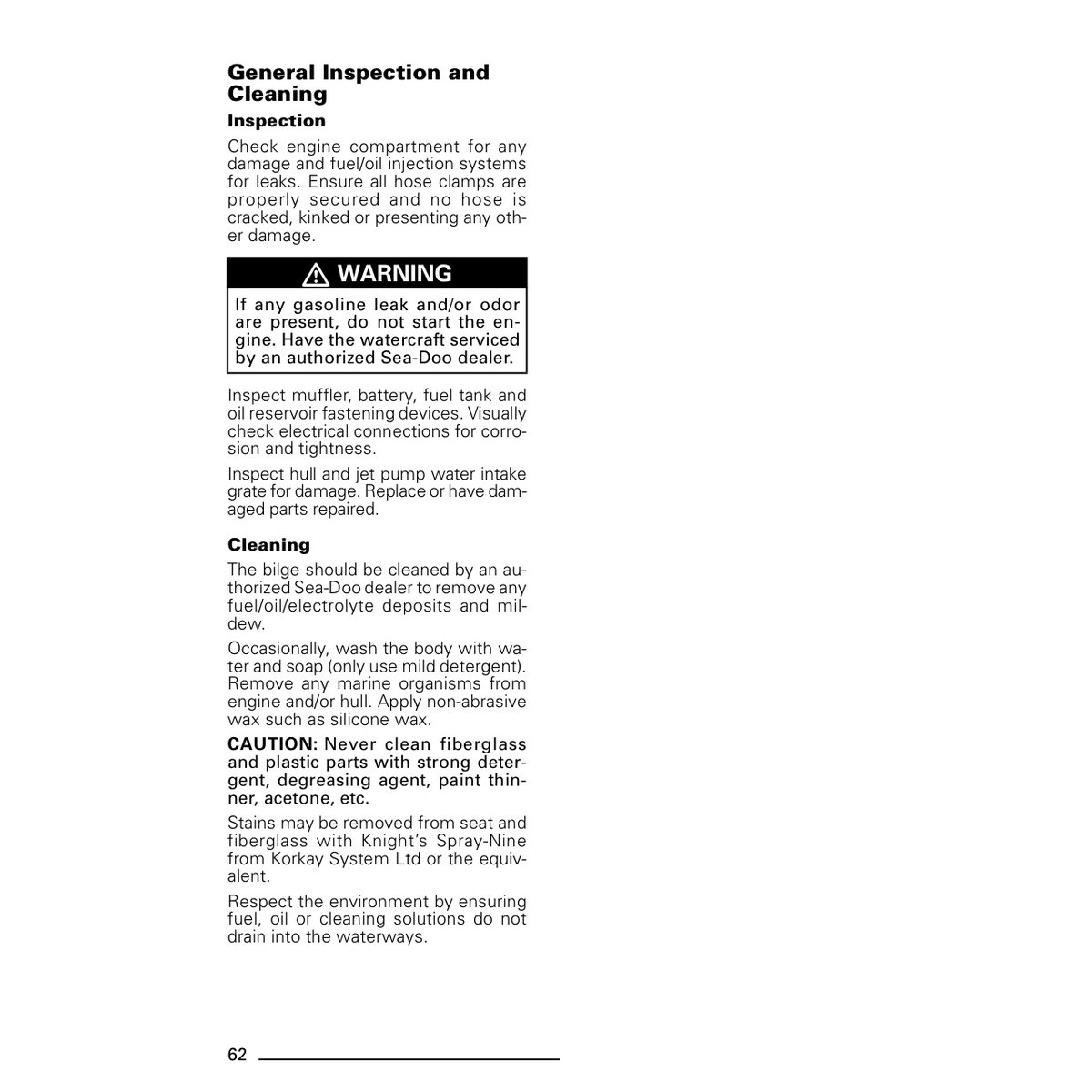 Sea-Doo Personal Watercraft Operator's Guide PDF Manual - Image 5