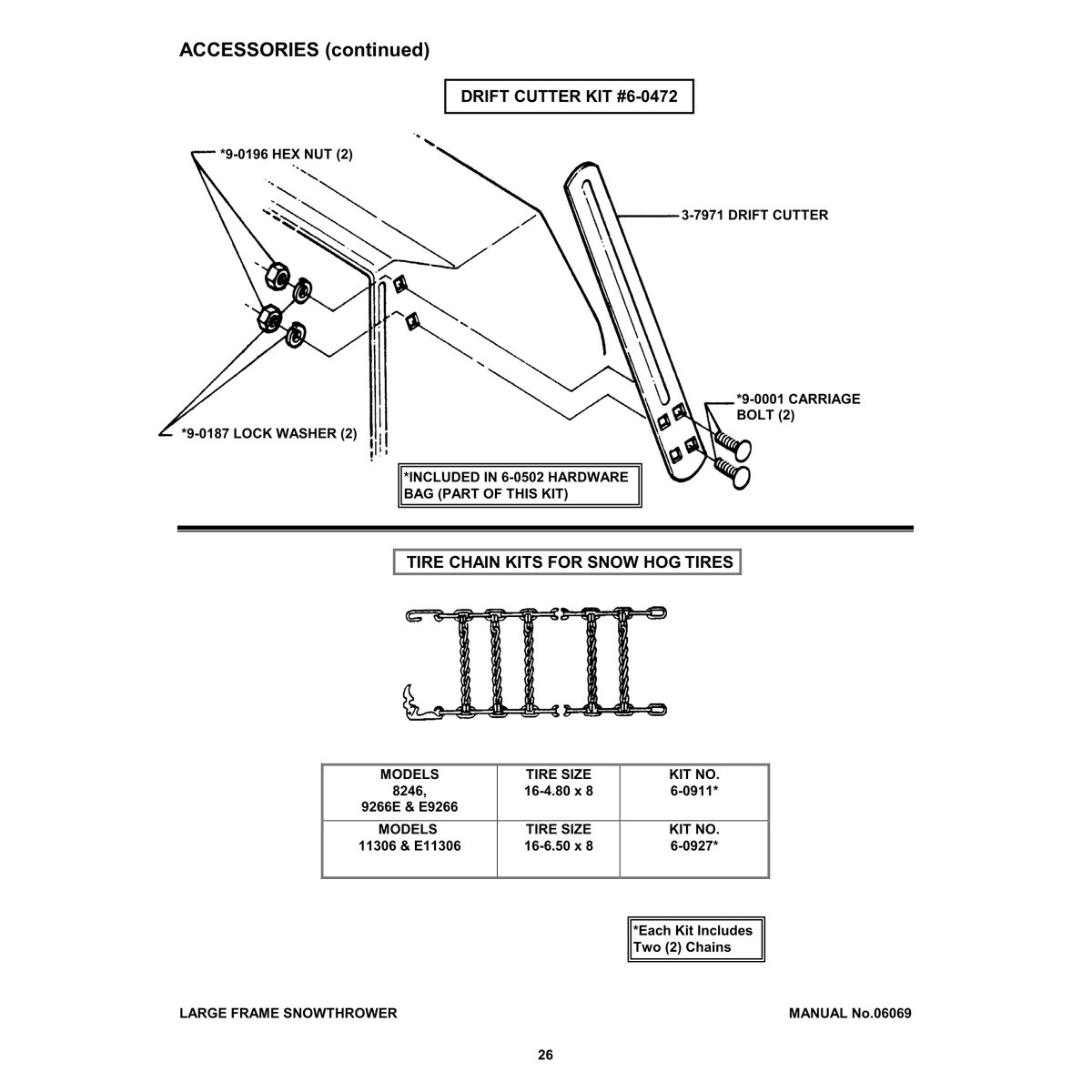 Snapper Series 6 Snow Thrower Parts Manual Models 8246 9266 11306 - Image 4
