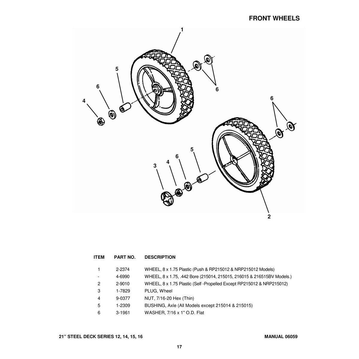 Snapper 21" Walk Behind Mowers Parts Manual Series 12-16 PDF - Image 3