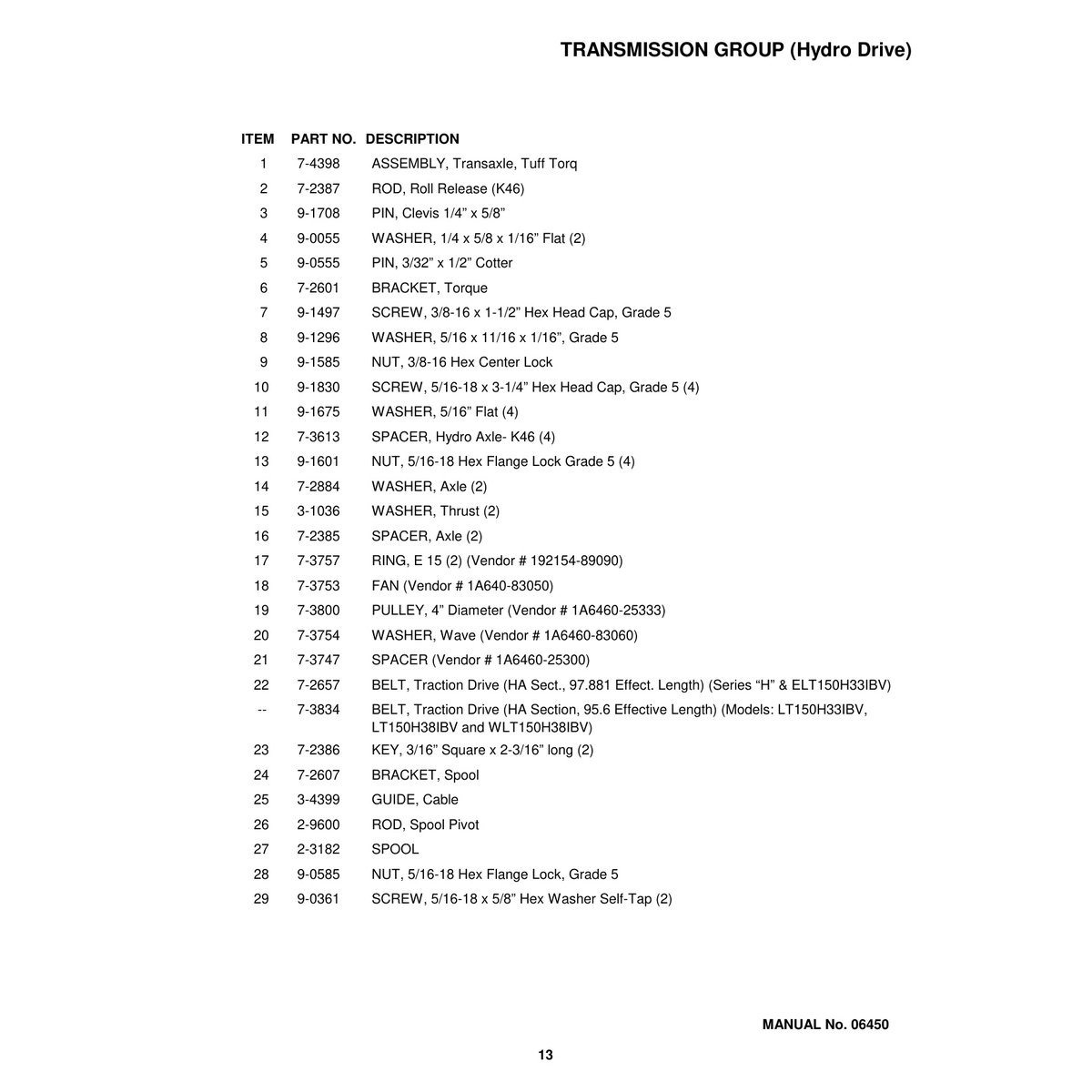 Snapper LT150H38IBV Lawn Tractor Parts Manual PDF - Image 3