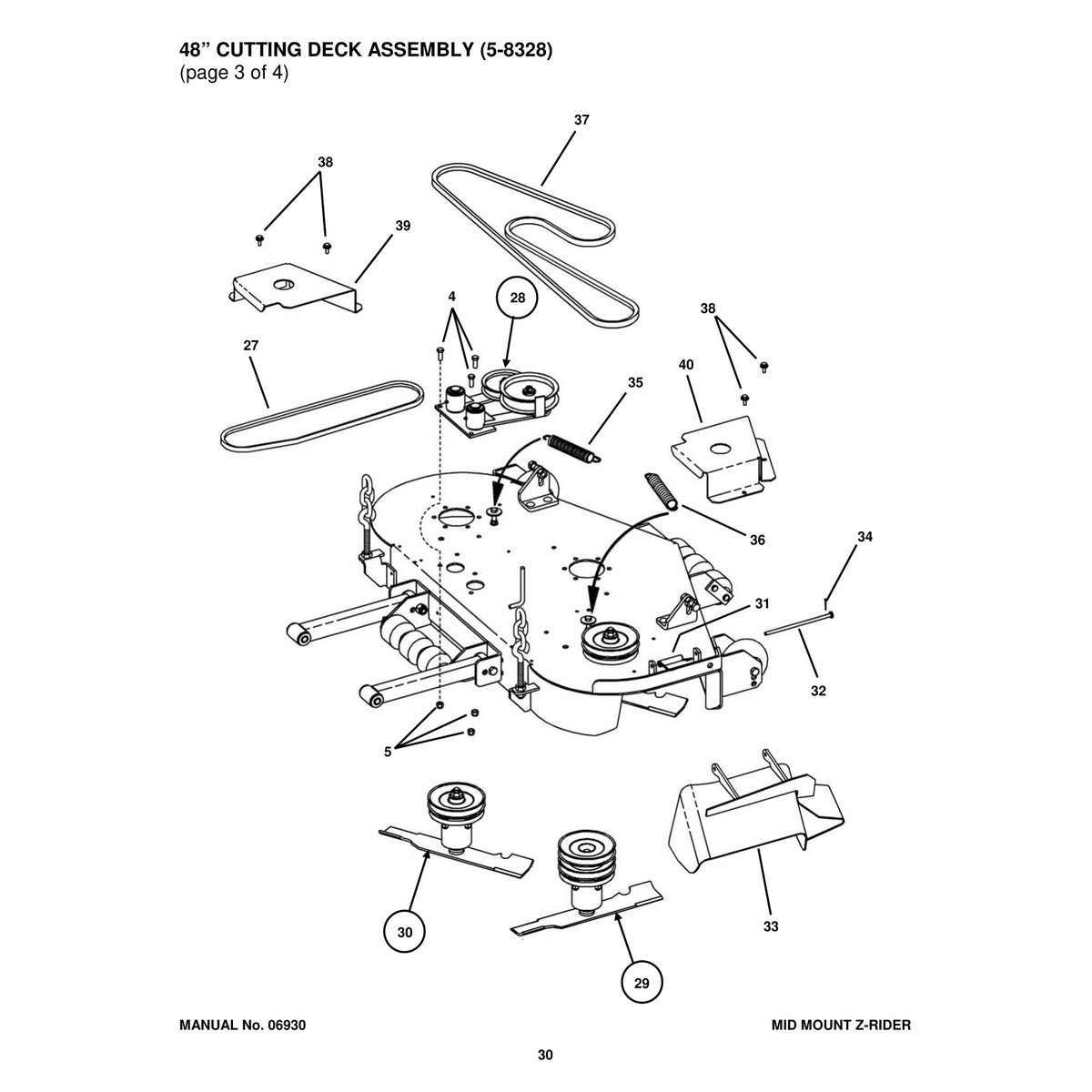 Snapper NZM21520KWV Zero Turn Mower Parts Manual PDF - Image 4