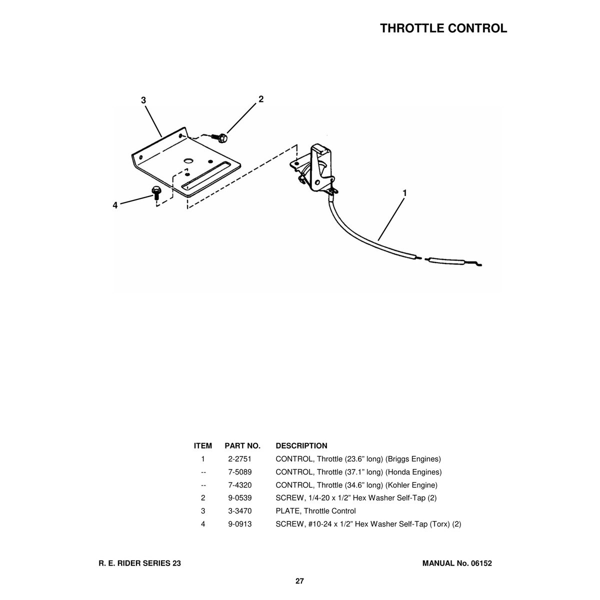 Snapper Rear Engine Rider Series 23 Parts Manual PDF - 14 Models - Image 4