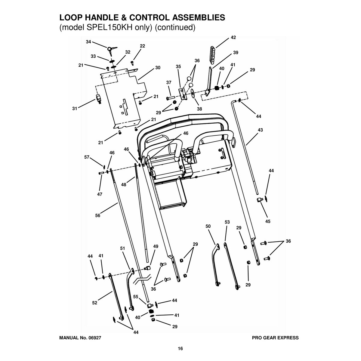 Snapper SPE360 Pro Gear Express Walk Behind Mower Parts Manual - Image 2