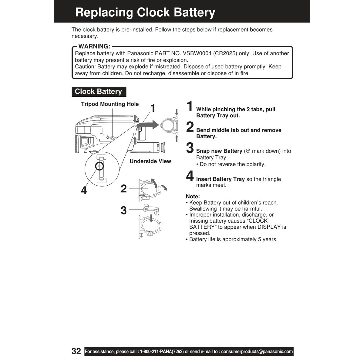 Panasonic VM-L152 Camcorder Operating Instructions Manual PDF - Image 3