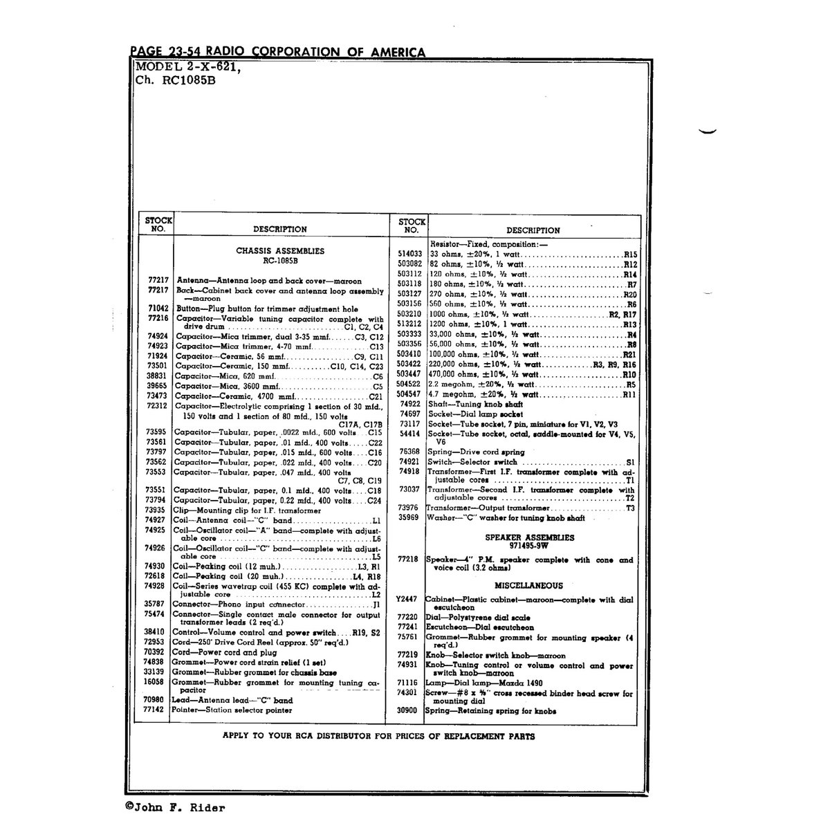 Rider's Perpetual Troubleshooter's Manual Volume 23 (1957) — 1140 Pages Vintage Radio Schematics PDF - Image 6