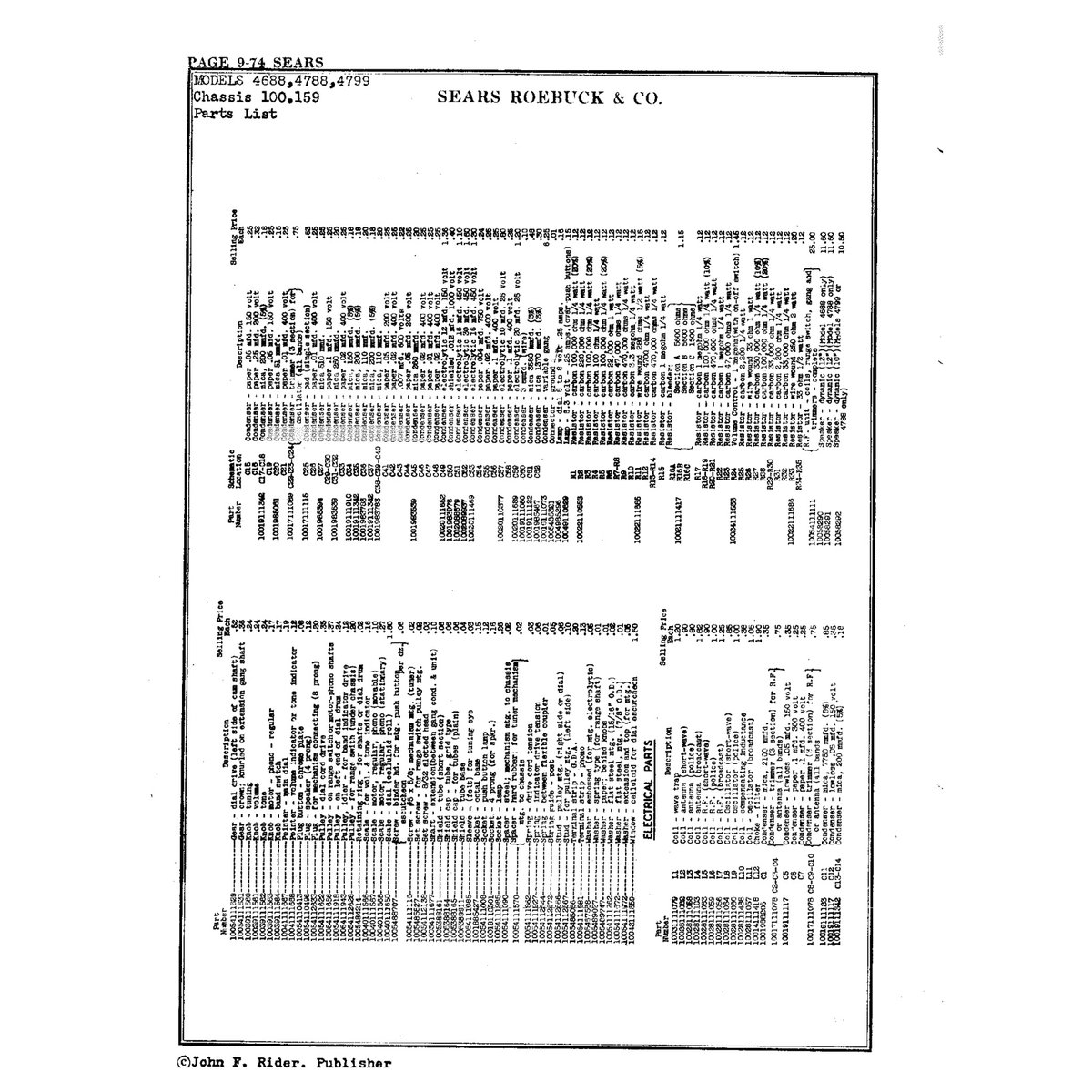 Rider's Perpetual Troubleshooter's Manual Volume 9 (1943) — Vintage Radio & TV Schematics PDF - Image 8