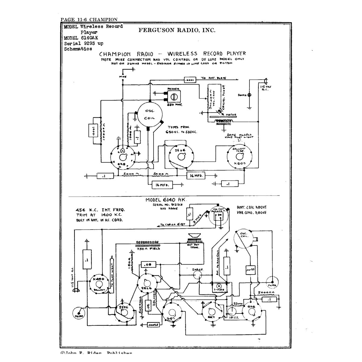 Rider's Perpetual Troubleshooter's Manual Volume 11 (1945) — 1636 Pages — Vintage Radio & TV Schematics PDF - Image 2