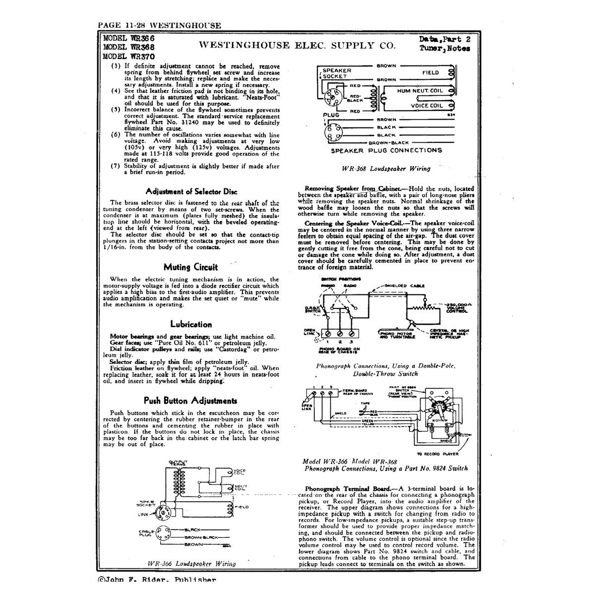Rider's Perpetual Troubleshooter's Manual Volume 11 (1945) — 1636 Pages — Vintage Radio & TV Schematics PDF - Image 8