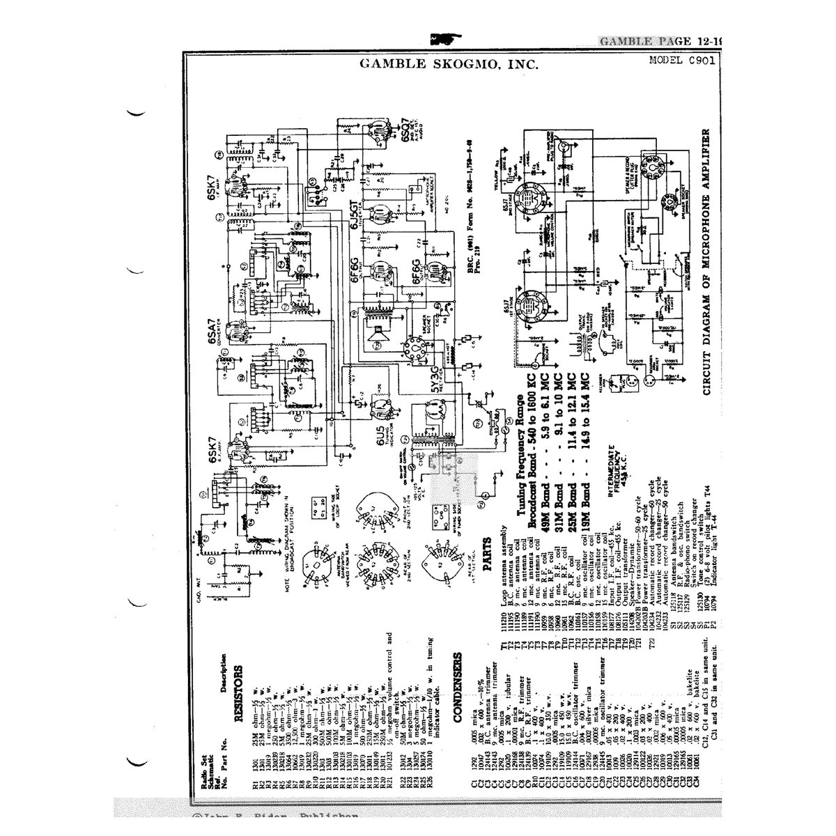 Rider's Perpetual Troubleshooter's Manual Volume 12 (1946) — 1604 Pages — Vintage Radio & TV Schematics PDF - Image 3