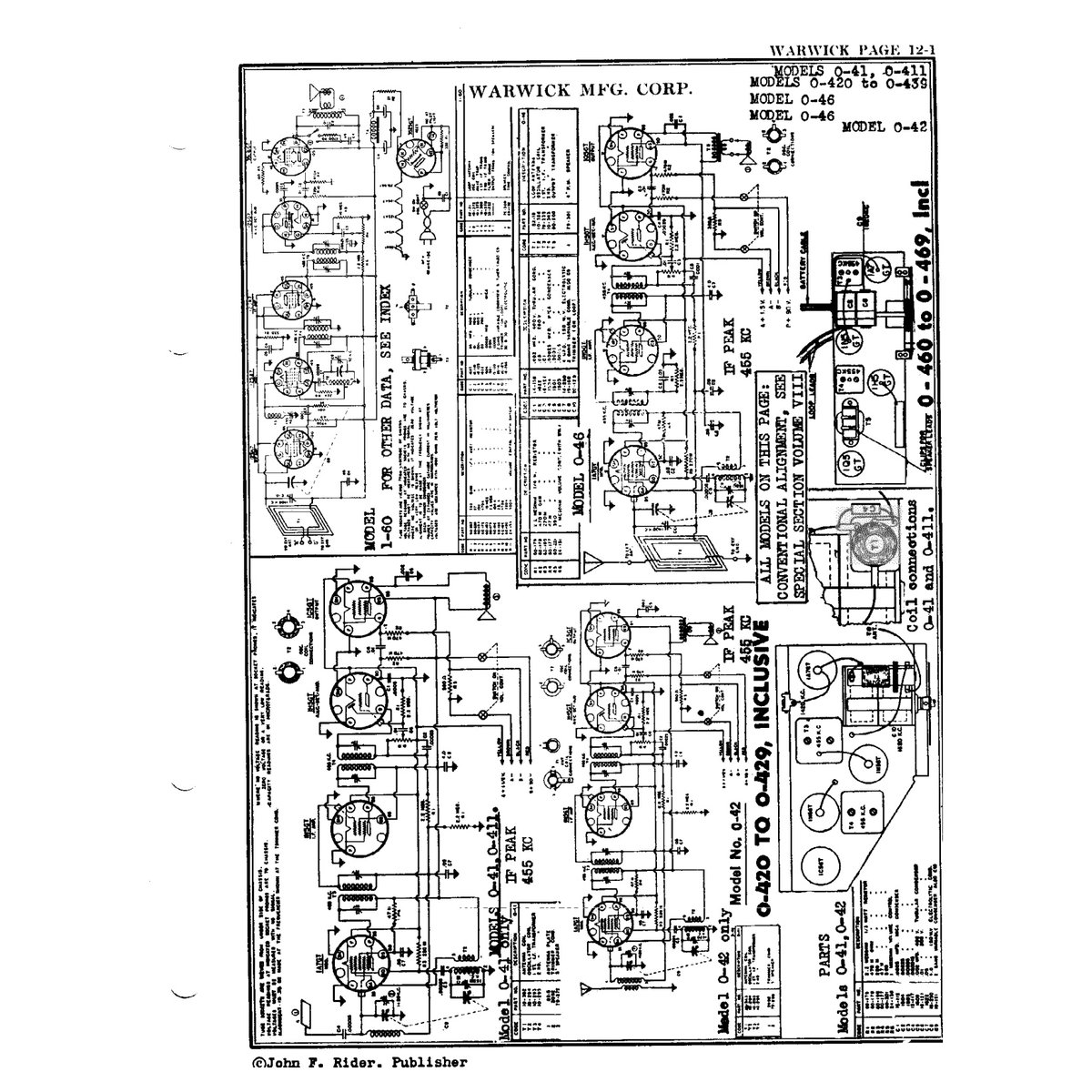 Rider's Perpetual Troubleshooter's Manual Volume 12 (1946) — 1604 Pages — Vintage Radio & TV Schematics PDF - Image 8