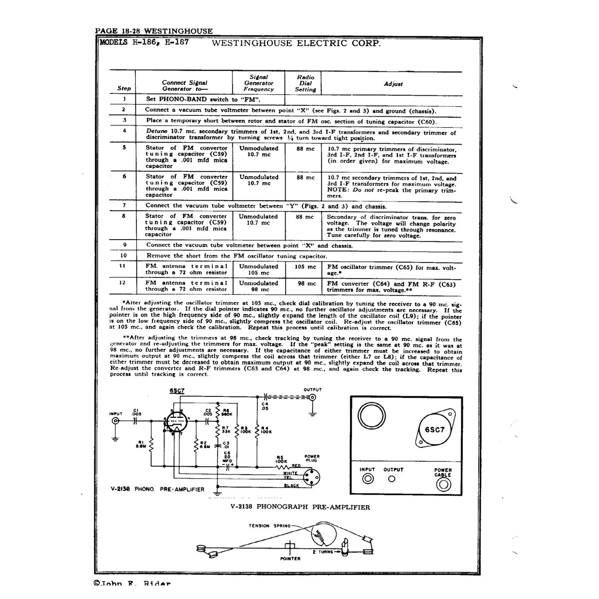 Rider's Perpetual Troubleshooter's Manual Volume 18 (1952) — Vintage Radio Schematics PDF - Image 7