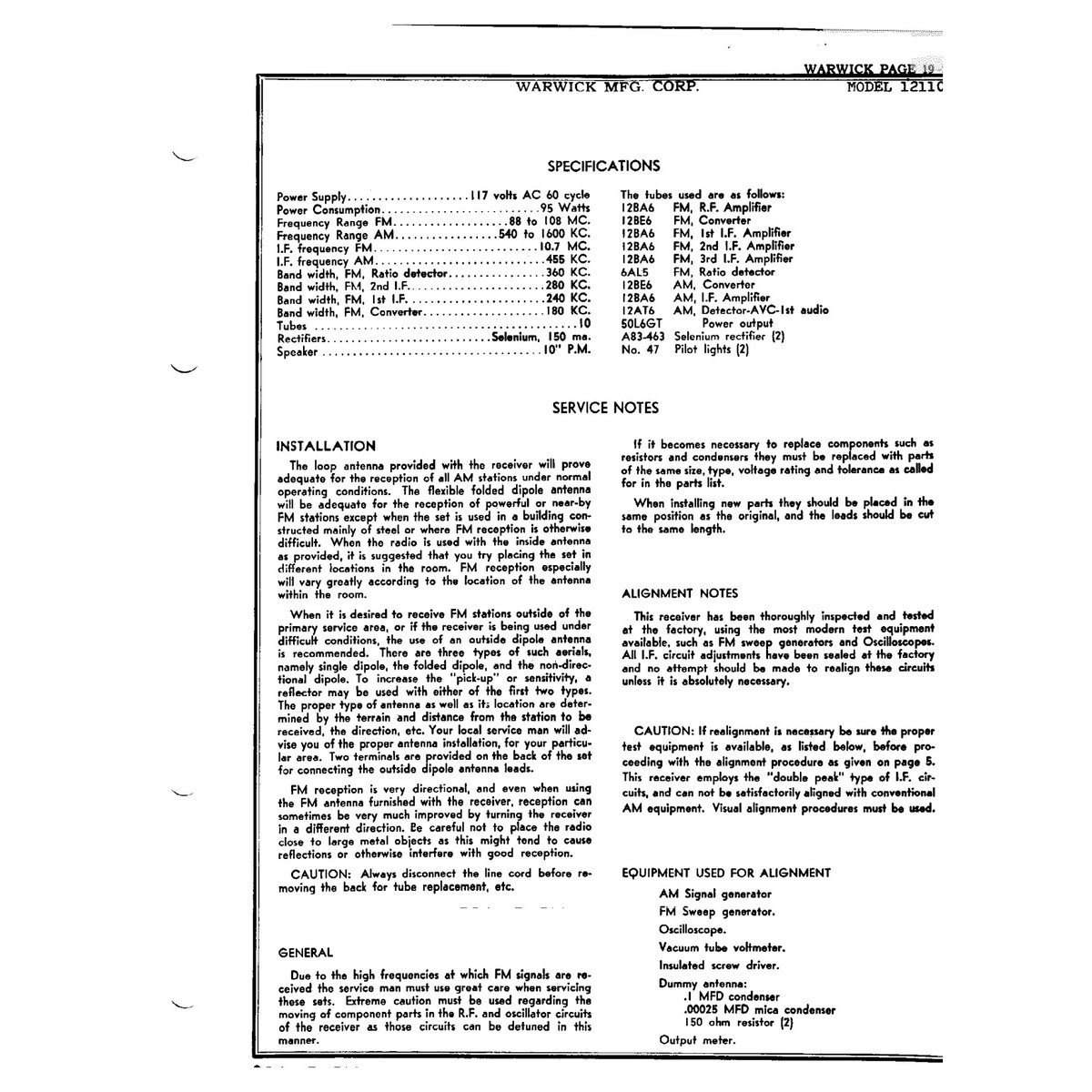 Rider's Perpetual Troubleshooter's Manual Volume 19 (1953) — Vintage Radio Schematics PDF - Image 6