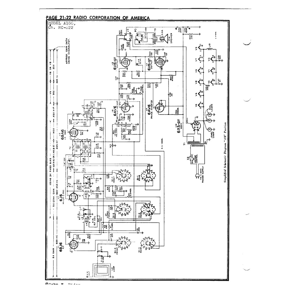 Rider's Perpetual Troubleshooter's Manual Volume 21 (1955) — Vintage Radio Schematics PDF - Image 6