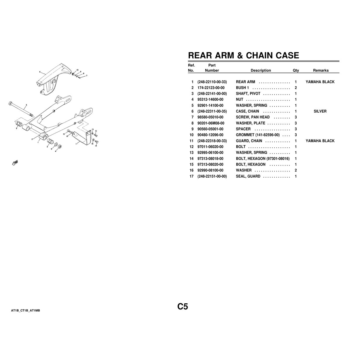 Yamaha AT1B CT1B AT1MB Cylinder Crankcase Parts Manual PDF - Image 5