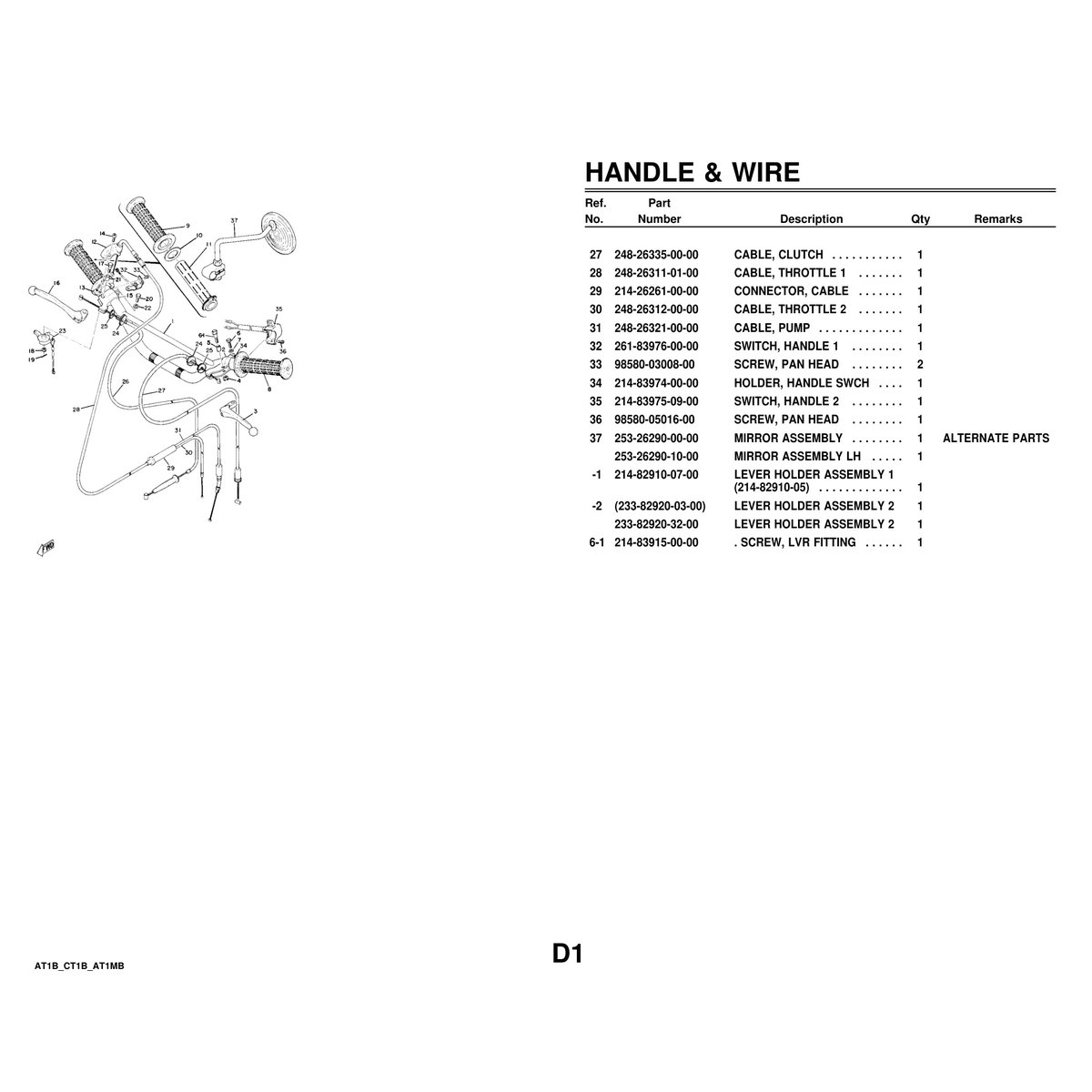 Yamaha AT1B CT1B AT1MB Cylinder Crankcase Parts Manual PDF - Image 6