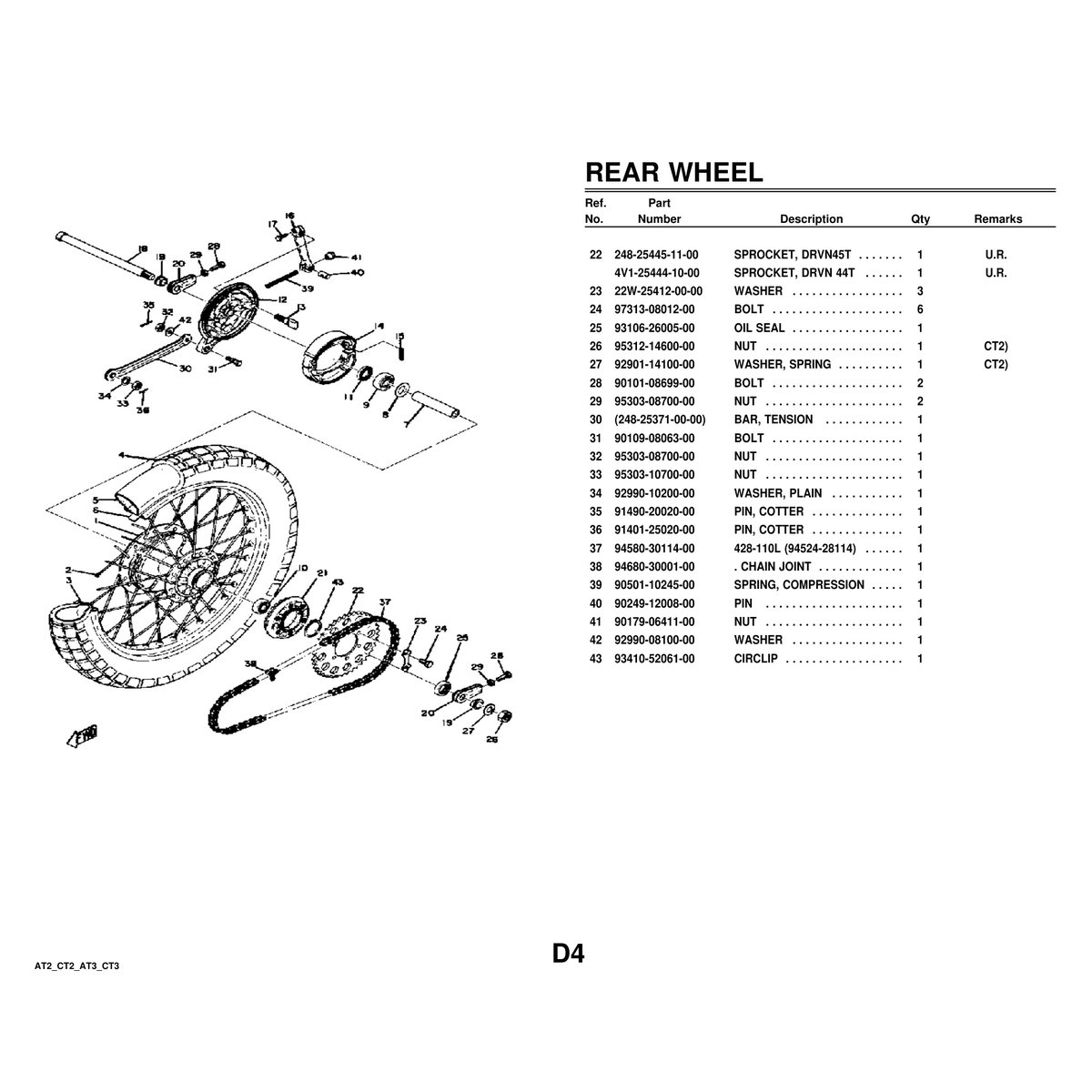 Yamaha AT2 CT2 AT3 CT3 Crankcase Cylinder Parts Manual PDF - Image 4