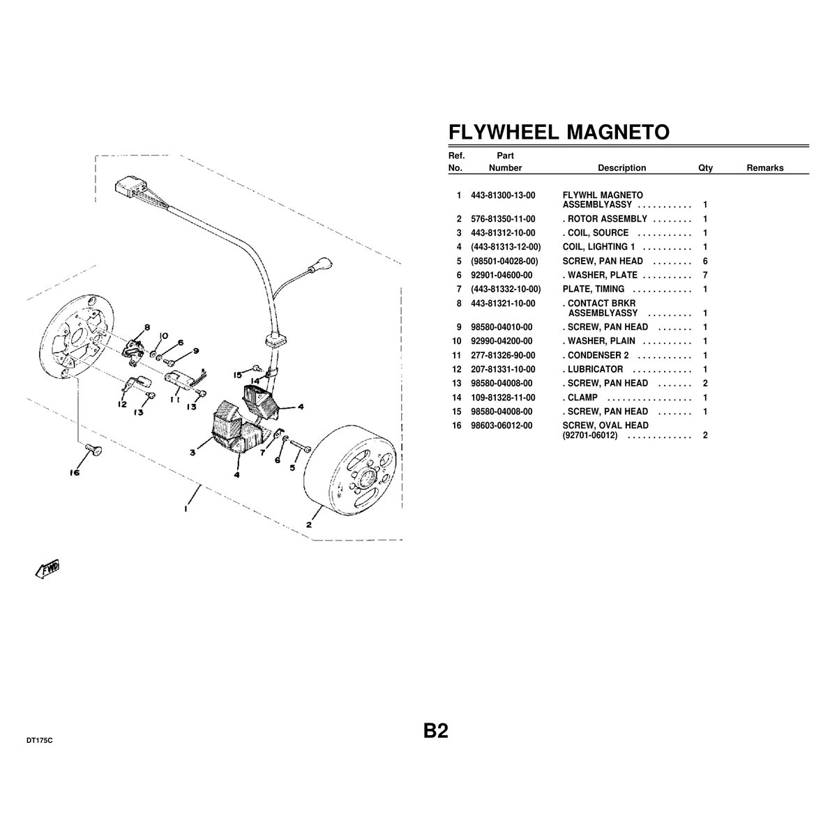 Yamaha DT175C Crankshaft Piston Parts Manual PDF - 46 Pages - Image 2