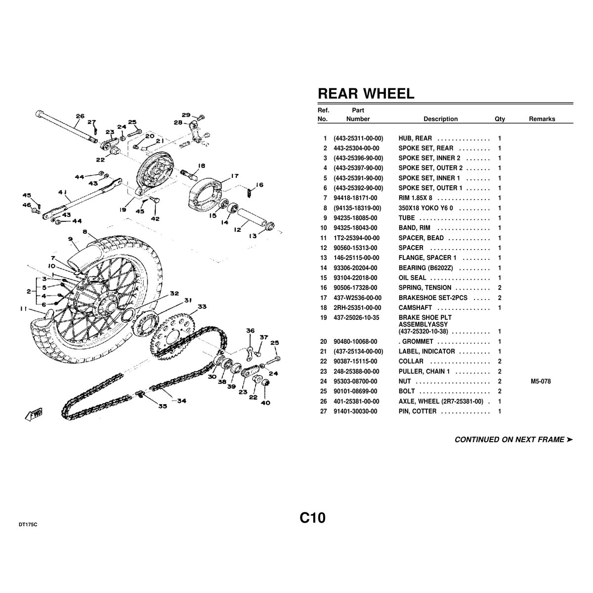 Yamaha DT175C Crankshaft Piston Parts Manual PDF - 46 Pages - Image 3