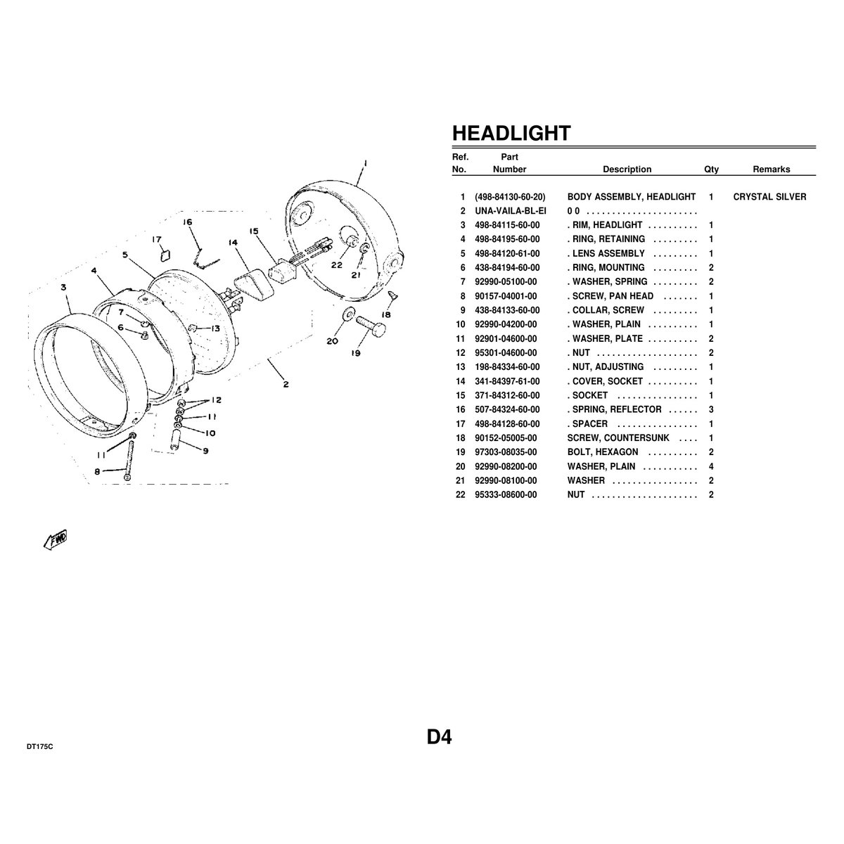 Yamaha DT175C Crankshaft Piston Parts Manual PDF - 46 Pages - Image 4