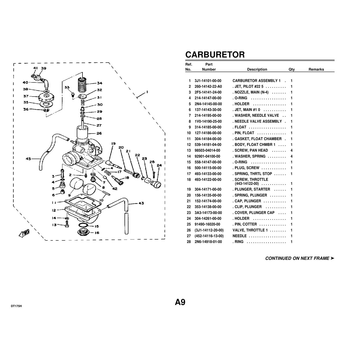 Yamaha DT175H Parts Catalog Complete Manual PDF Digital Download - Image 2