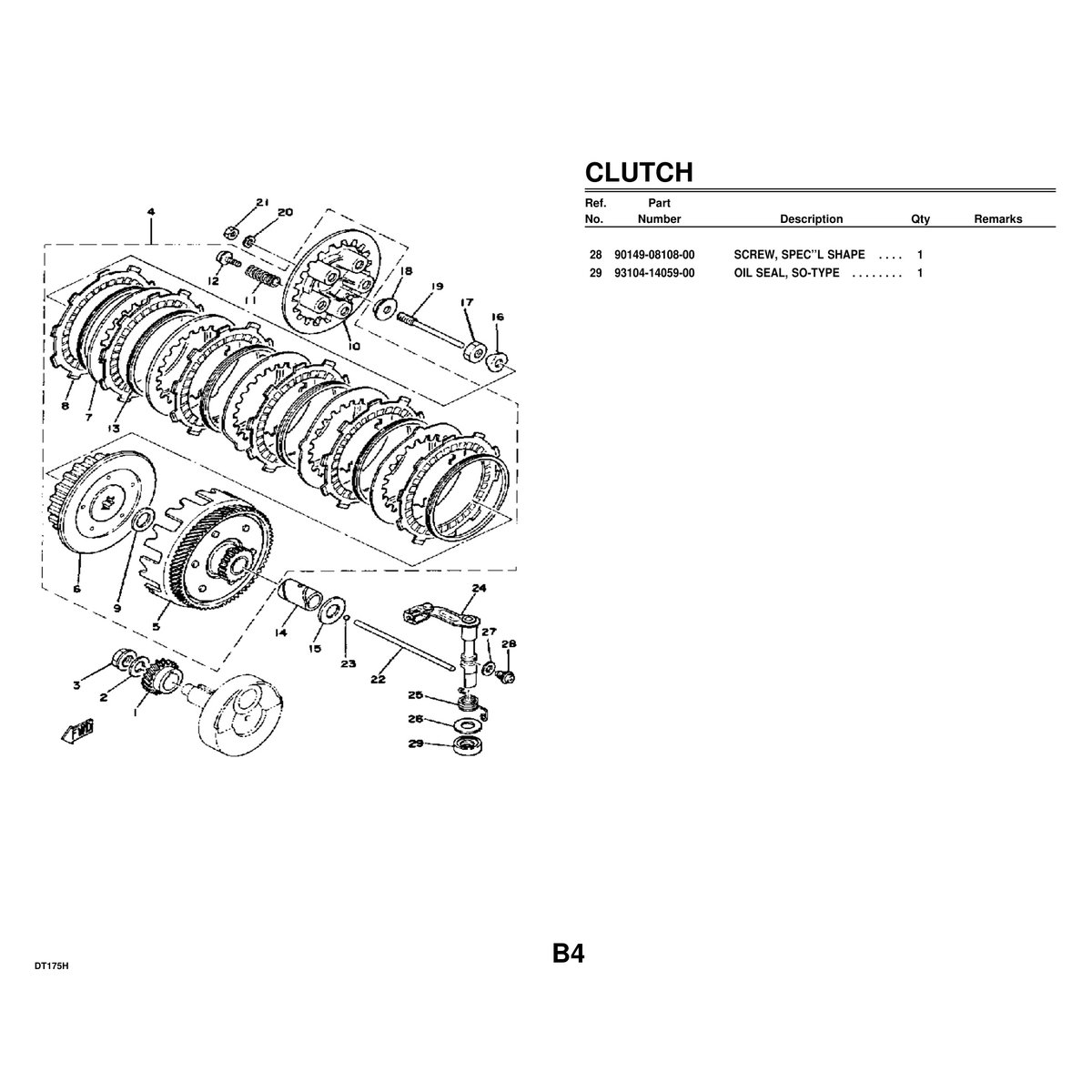 Yamaha DT175H Parts Catalog Complete Manual PDF Digital Download - Image 3