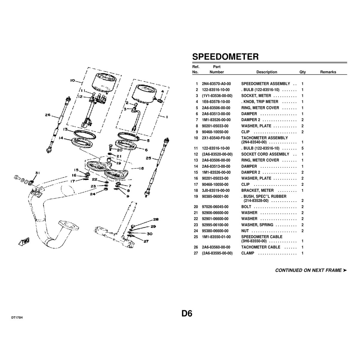 Yamaha DT175H Parts Catalog Complete Manual PDF Digital Download - Image 4