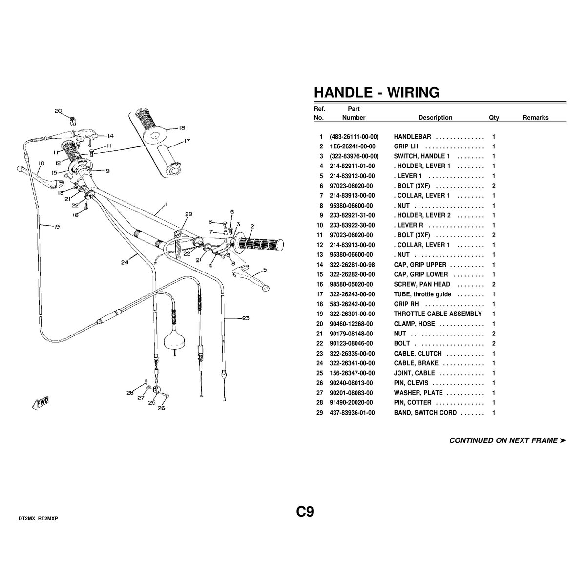 Yamaha DT2MX RT2MX Motorcycle Parts Manual Engine Components PDF - Image 3