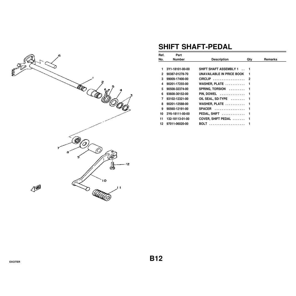 1981 Yamaha Exciter Snowmobile Parts Manual - Complete Catalog PDF - Image 2
